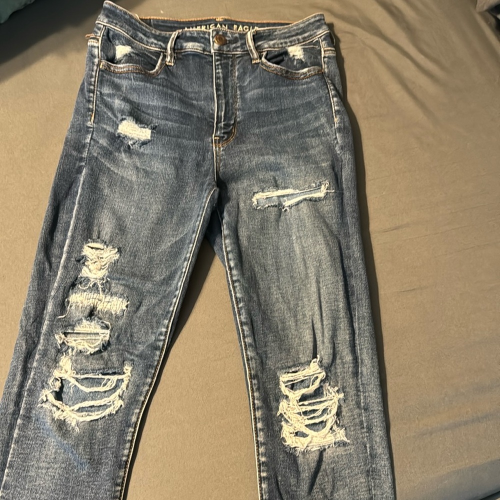 American Eagle size 6 short Next-level stretch super high rise jeggings